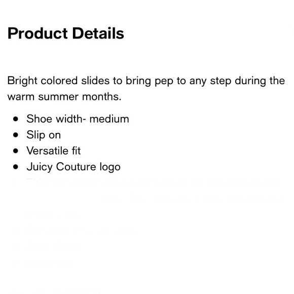 Juicy Couture Hollywood 2 Slides - Picture 6 of 10